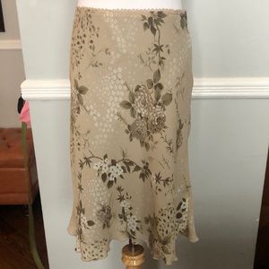 Floral neutral colored skirt